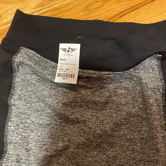 Hard Tail Gray and Black Pencil Skirt - Picture 5 of 11